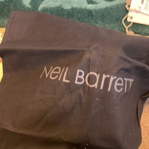 Neil Barrett black leather slip on Sneakers